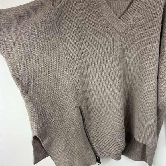 All Saints Size Small Able Open Shoulder Jumper Sweater Asymmetrical Wool Alpaca - Picture 7 of 7